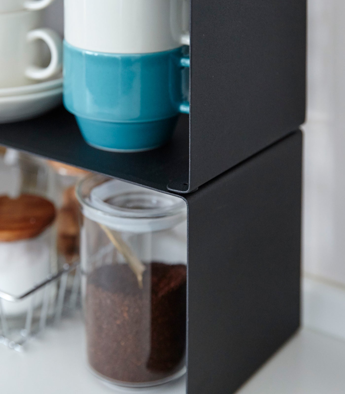 Stackable Countertop Shelf Riser - Neat Corners