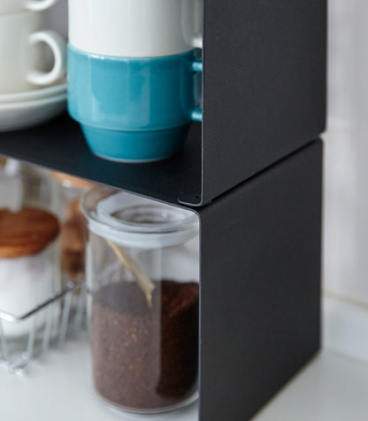 Stackable Countertop Shelf Riser - Neat Corners