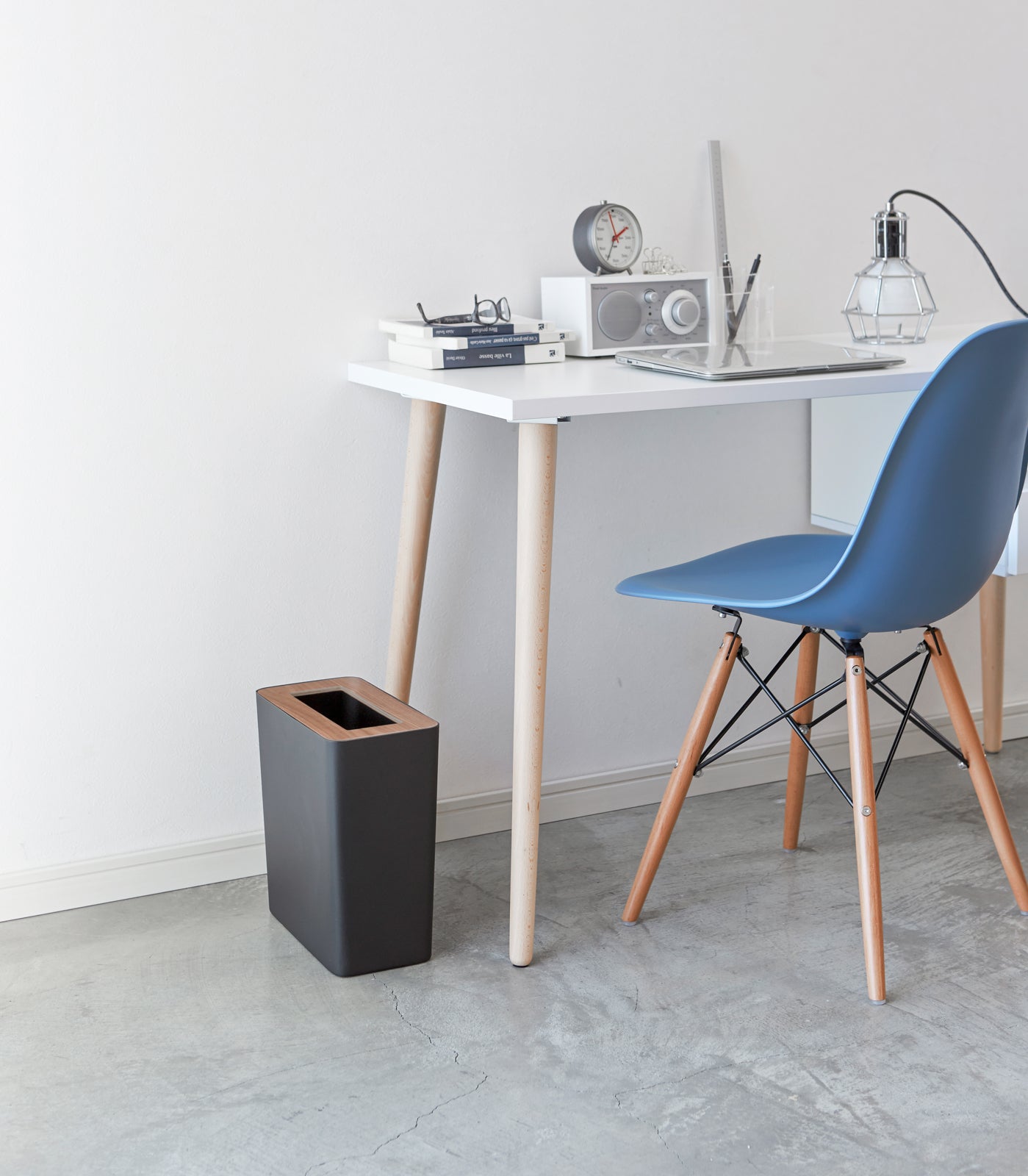 Rectangle Steel & Wood Trash Can - Neat Corners