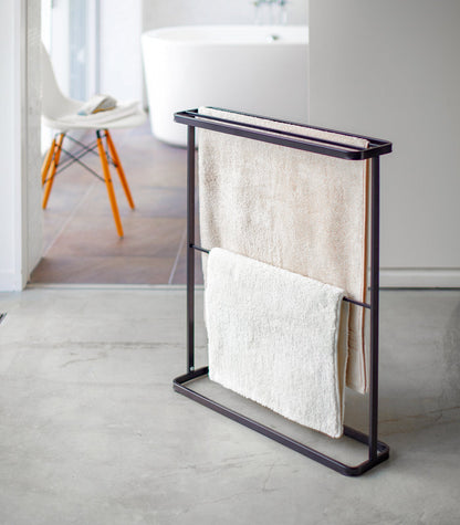 Freestanding Bath Towel Hanger - Bathroom Reset