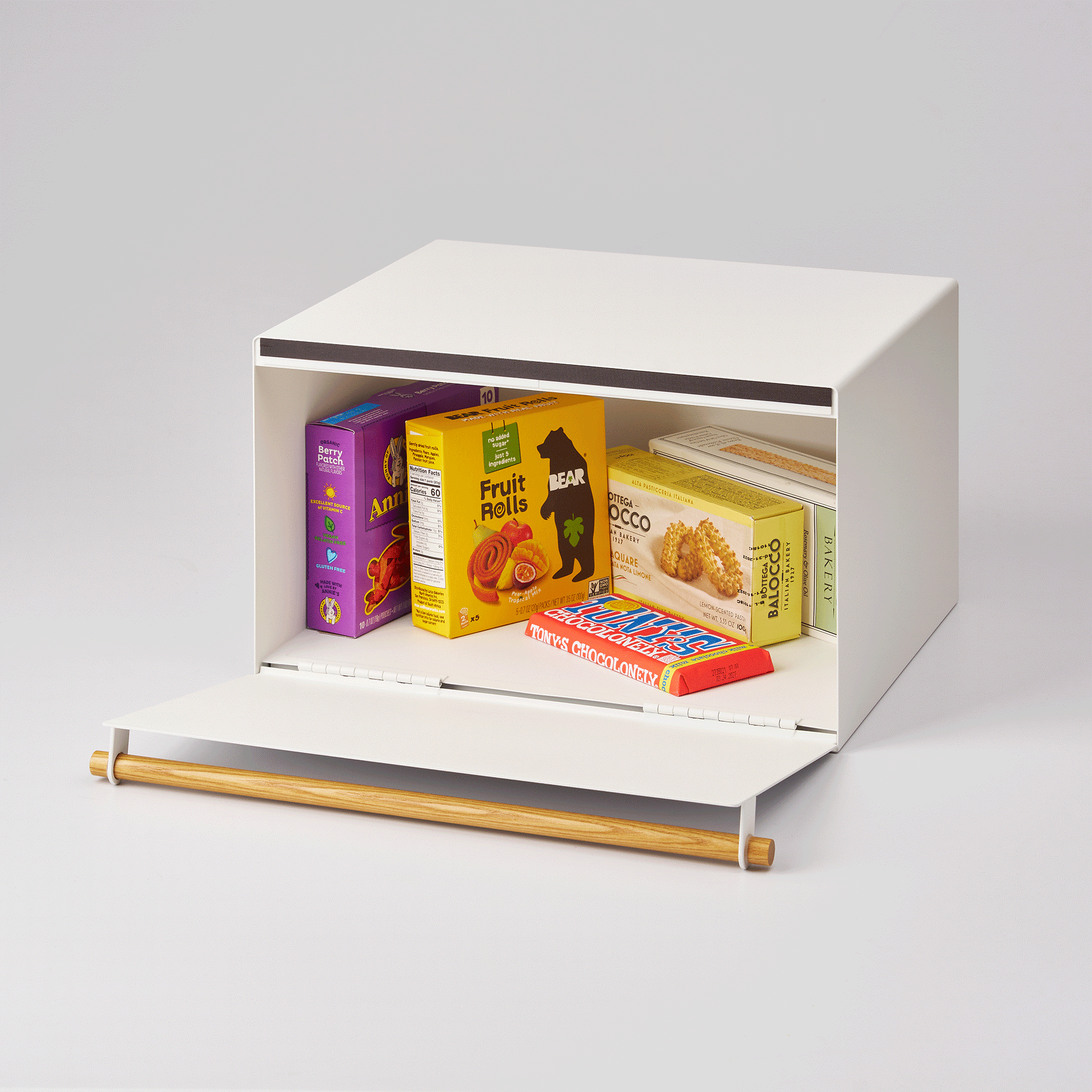 Steel & Wood Bread Box - Kitchen Calm