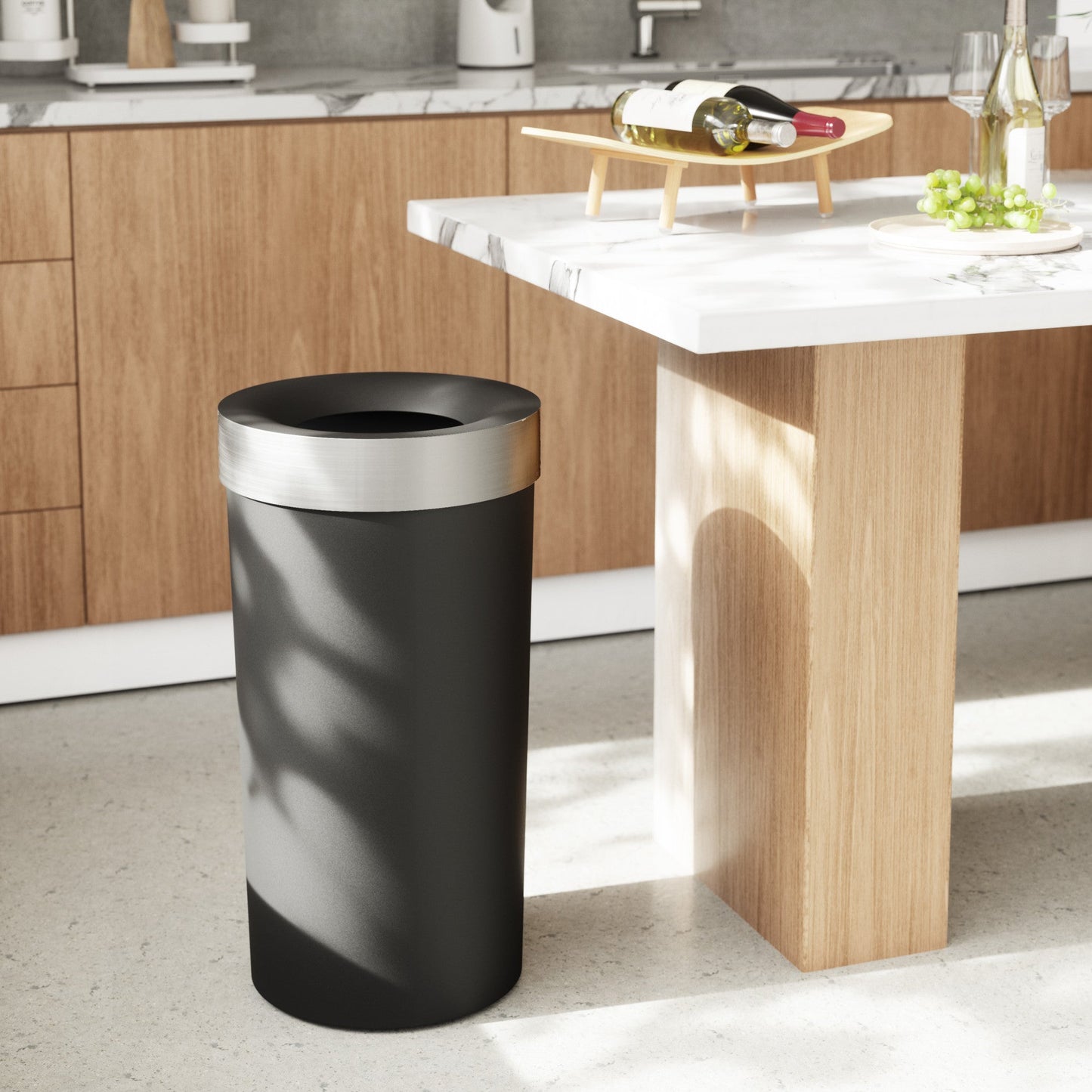 Modern Kitchen Trash Can - Kitchen Calm