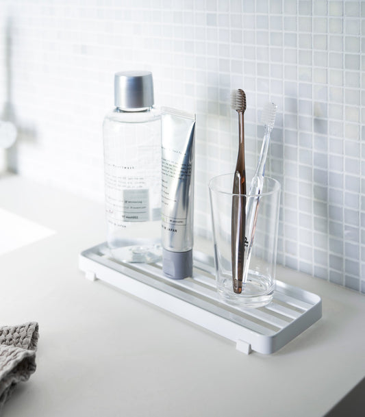Slotted Bathroom Tray - Bathroom Reset