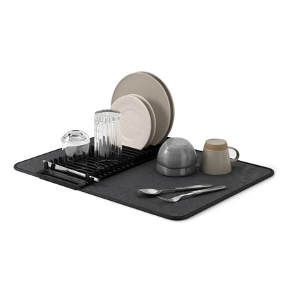 Foldable Dish Drying Rack with Mat - Kitchen Calm