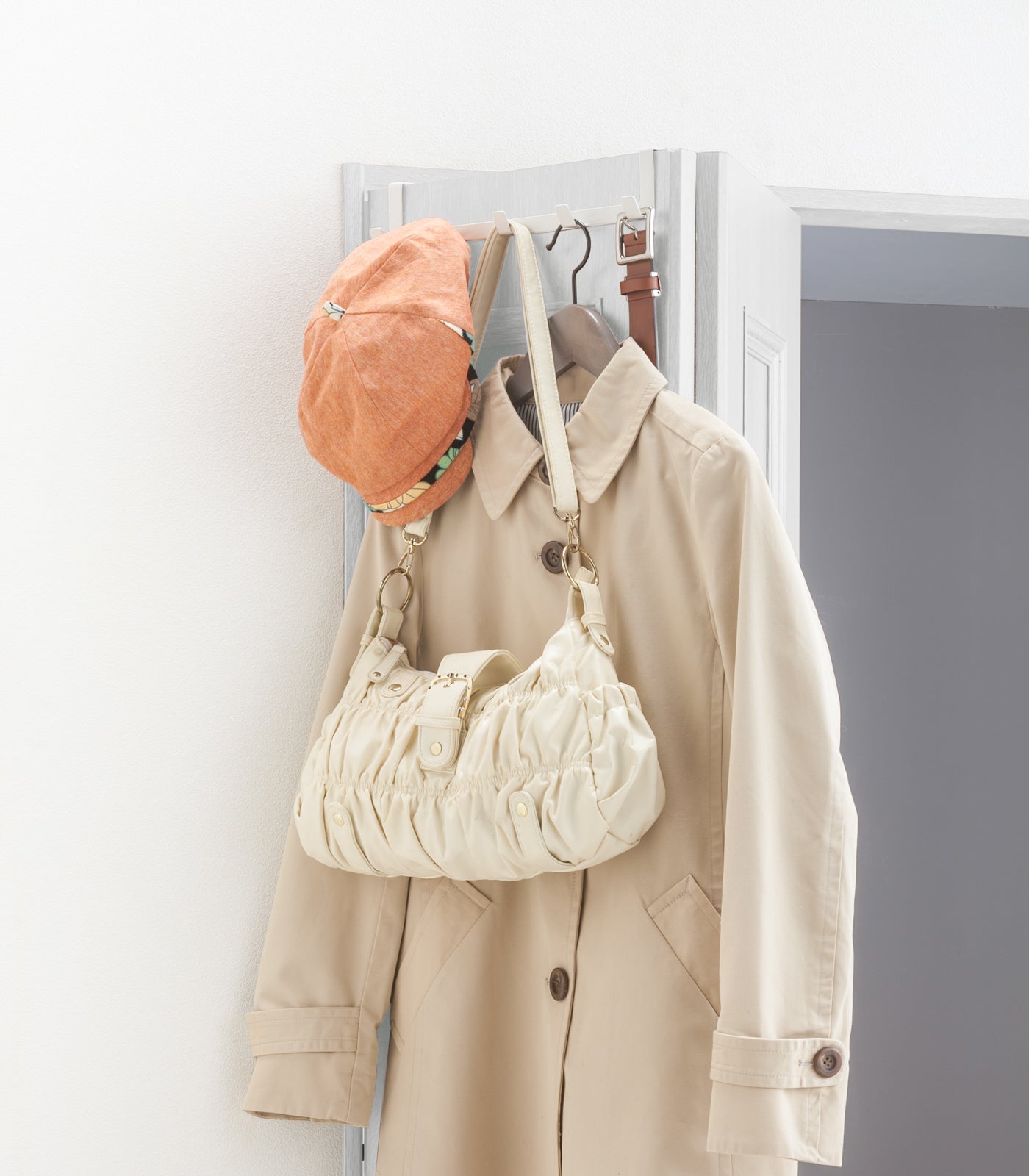 Wide Over-the-Door Hook Rack - Entryway Essentials