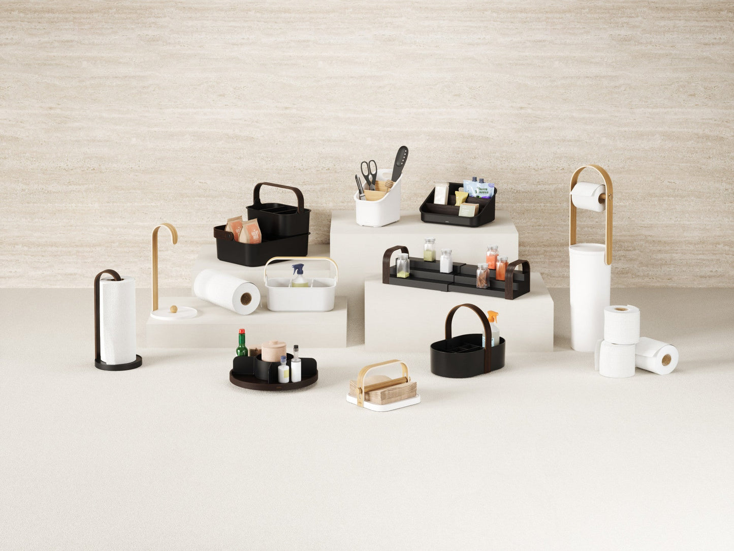 Wood-Accent Packet Organizer - Kitchen Calm