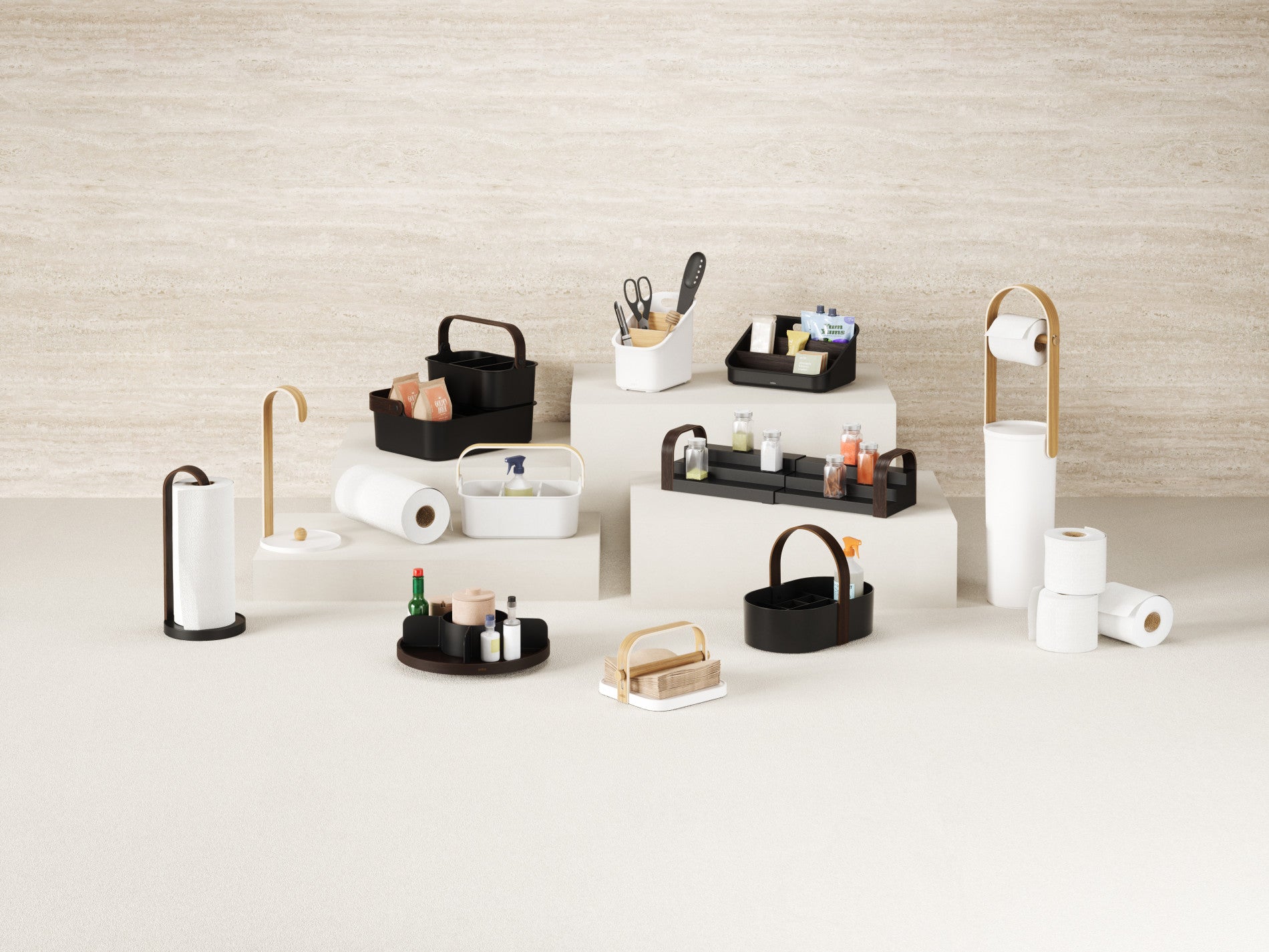 Wood-Accent Packet Organizer - Kitchen Calm