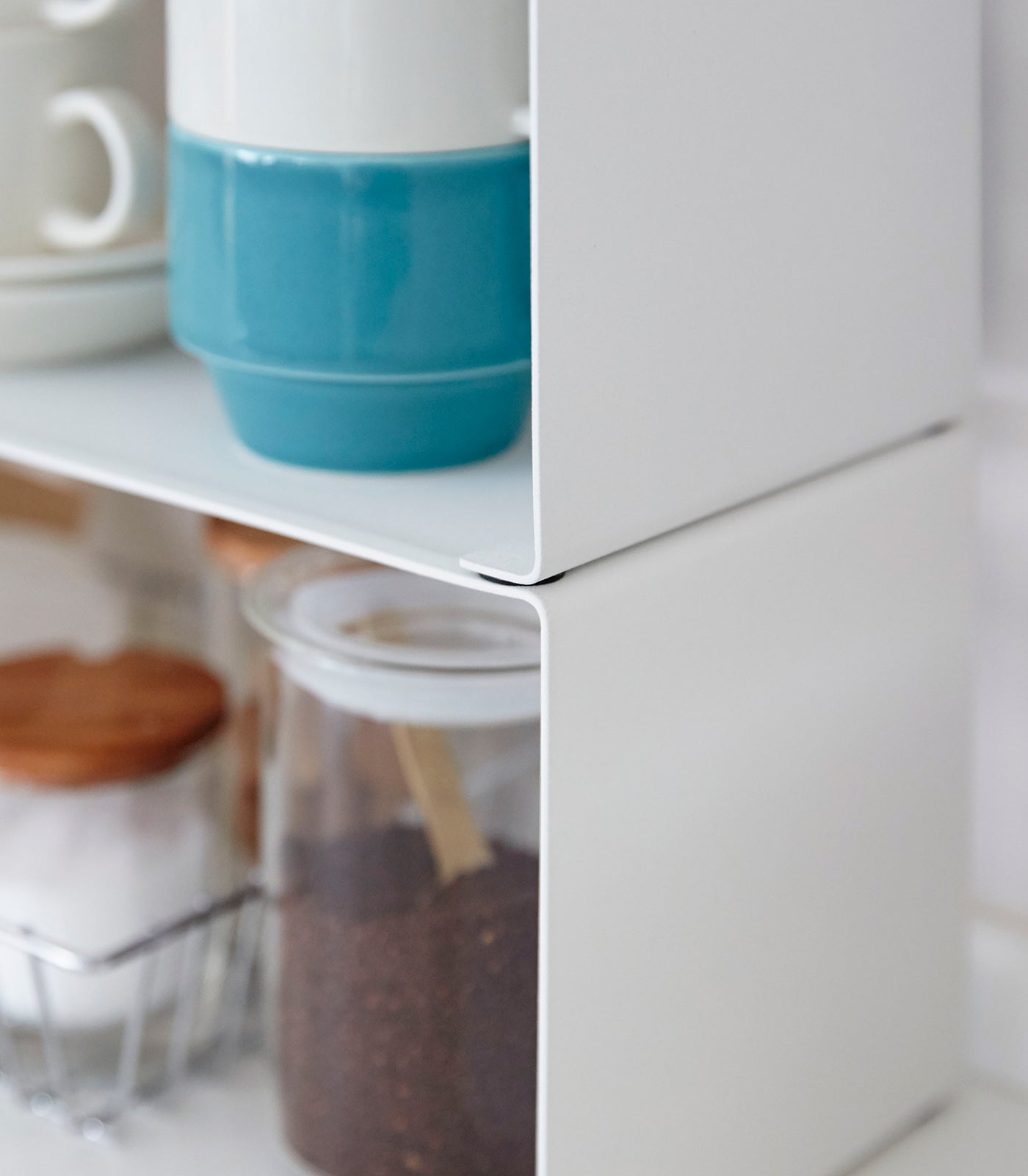 Stackable Countertop Shelf Riser - Neat Corners