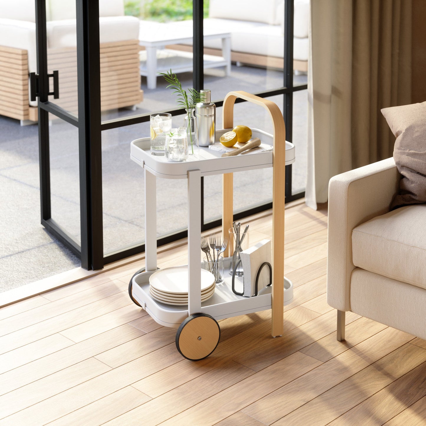Bar & Storage Cart - Kitchen Calm
