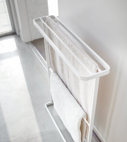 Freestanding Bath Towel Hanger - Bathroom Reset