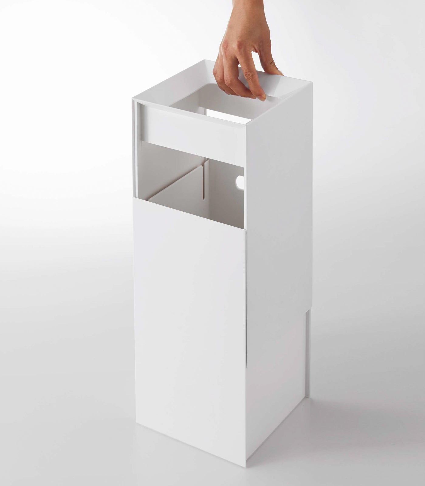 Compact Open-Top Trash Can - Neat Corners