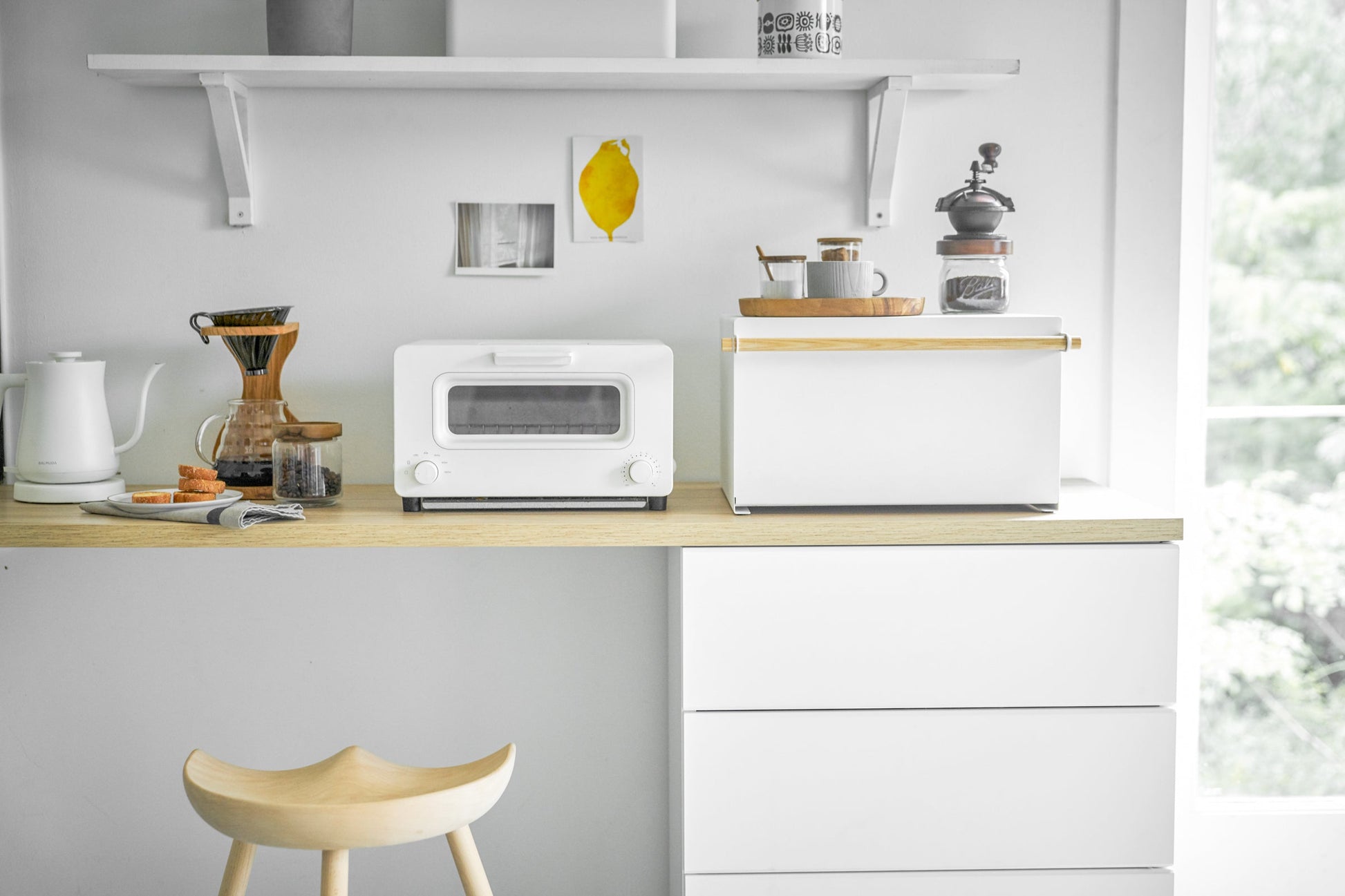 Steel & Wood Bread Box - Kitchen Calm